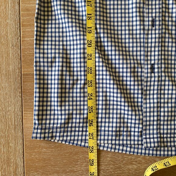 Costa Angler Tech Button Down Plaid Navy - Men's Small - Picture 13 of 13